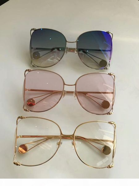 

new designer sunglasses 0252 sunglasses for women men sun glasses women brand designer coating uv protection fashion sunglasses oculos de, White;black