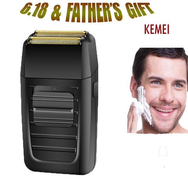 

kemei du visage multifonction forte tondeuse km-1102 rechargeable sans fil rasoir pour hommes double lame alternative barbe rasoir soins g