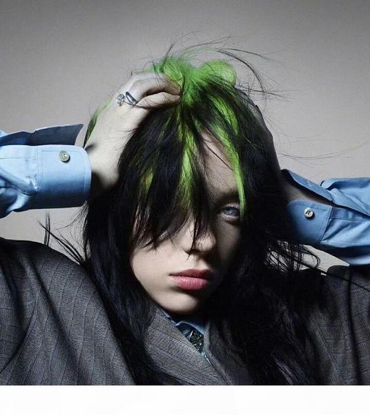 

билли eilish с британской мастер-дизайн кристаллическое кольцо панк хип-хоп моды персонализированные кольцо, Golden;silver