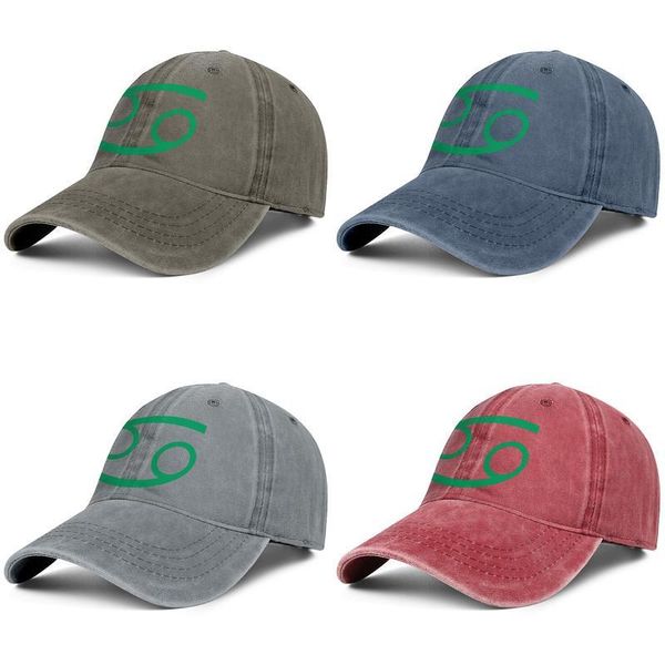 

men women cancer astrology zodiac signs moon fashion denim baseball cap cool washed dad hat adjustable vintage ball breast awareness it, Blue;gray