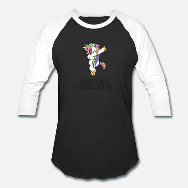 

потрясающие с 2010 unicorn прохладный подарков день рождения fun тенниска мужчин проектирование хлопка шеи экипажа отдых сумасшедшие моды ве