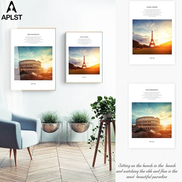 

rome colosseum colosseo wall art picture landscape poster canvas print painting paris tower nordic home decor for living room