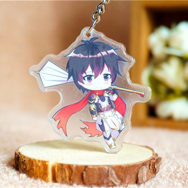 

dropshipping king's avatar anime model lord grim 8 figure tang mumu fans badge souvenir animes cartons theme keychain, Silver