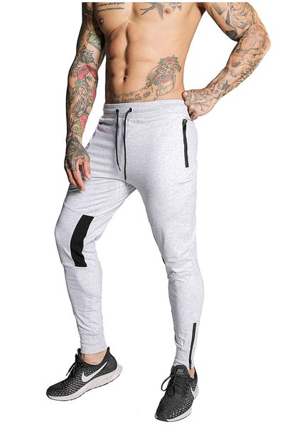 

sweatpants мужская весна и лето шлифе тренажерный зал тренер обучение закрытый ножки гвардии штаны тонкий спорт длинные брюки брюки zipper, Black;green