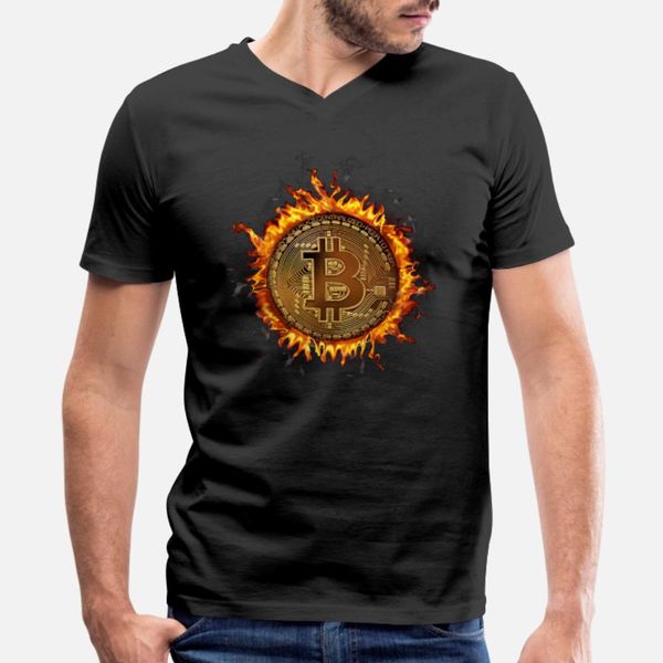 

bitcoin огненного кольца btc криптовалюта на огонь тенниска мужчин customize 100% хлопок s-3xl формальное fit новый стиль весна осень письмо