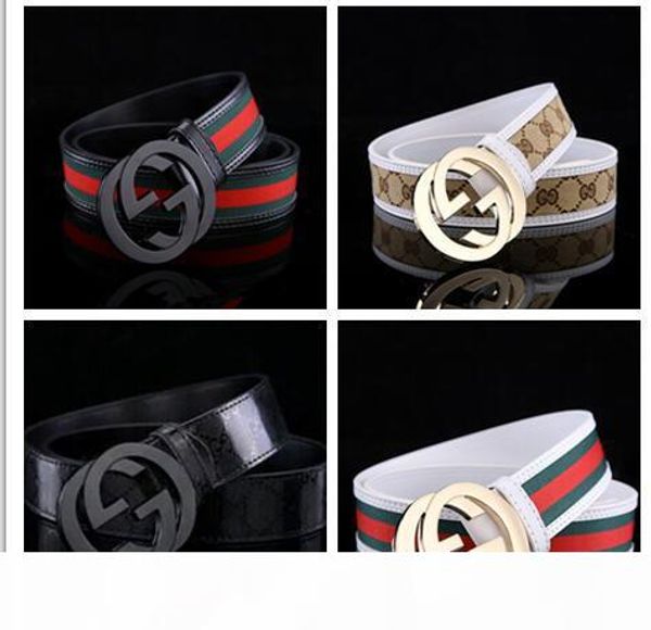 

горячие новые ремни мужчины женщины джинсы ремни для мужчин женщины металлической пряжкой ремня с 105см-125см размер в качестве подарка no b, White;black