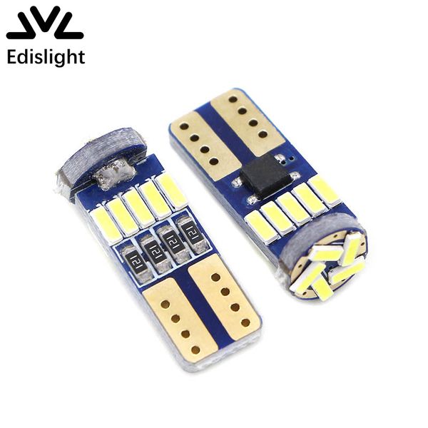 

edislight canbus w5w led t10 4014 15smd car bulb 194 interior license plate light trunk lamp clearance lights reading dome lamps