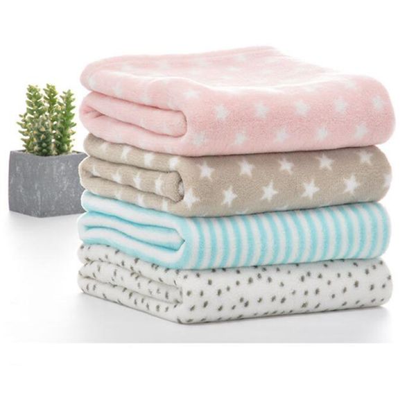 

100*80cm baby blankets newborn cartoon soft comfortable blanket coral fleece manta swaddle wrap bedding set
