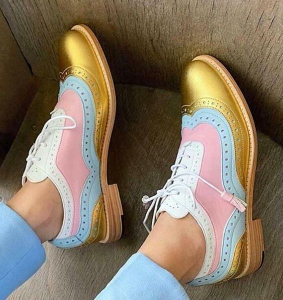 

женская узелок башмаки блестки bling совпадение цвета крыла совет повседневный oxfords низкий каблук резные плюс размер 5colors new, Black