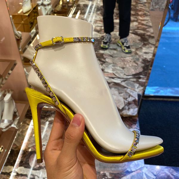 

new women sandals gladiator women one strap sandals 8cm high heels summer shoes woman crystal sandalias ladies shoes, Black