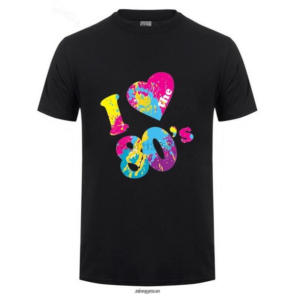 

new arrival brand-clothing fashion i love the 80 t-shirt create a shirt