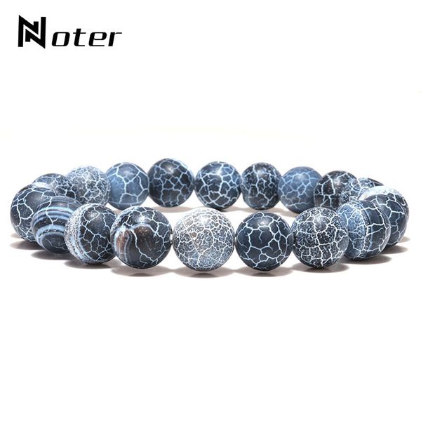 

noter natural blue stone bracelet homme femme 4/6/8/10mm beaded brazalete cool biker jewelry accessories pulseira yoga braclet, Red;blue