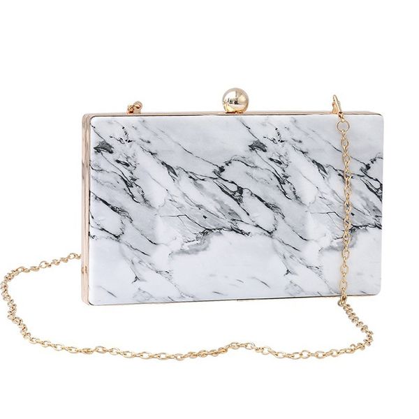 

new-new bag marble print evening clutch bags women shoulder bag vintage elegant lady party wedding cute purses handbags