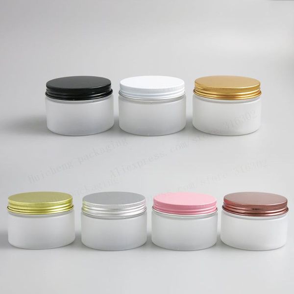 

storage bottles & jars 120g empty frost pet cream jar 4oz make up plastic bottle with aluminum cap cosmetic container packaging