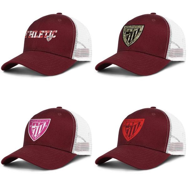 

athletic bilbao los leones ath breast cancer powder adjustable trucker cap fashion baseball hat vintage dad ball caps for men women red, Blue;gray
