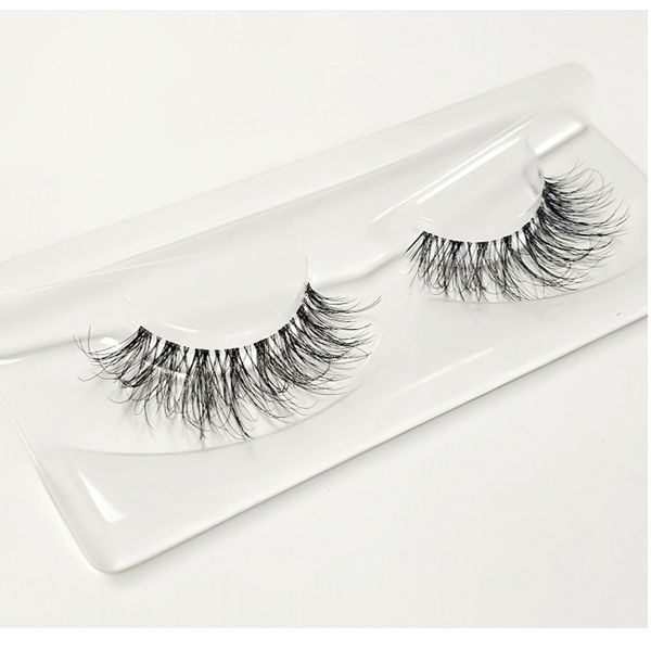 

mink 3d false eyelashes handmade transparent stem natural long cross eyelashes winged party dating makeup thick fake