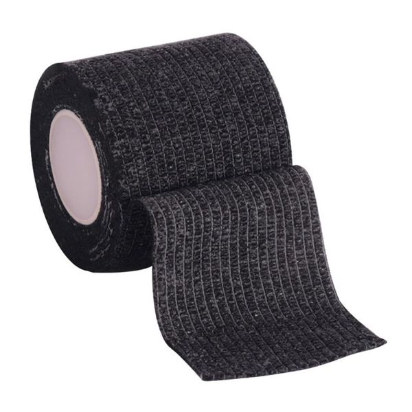 

quality muscle bandage tape therapeutic non-restrictive adhesive waterproof elastic muscle tape sports safety accessory 10 color, Black;gray