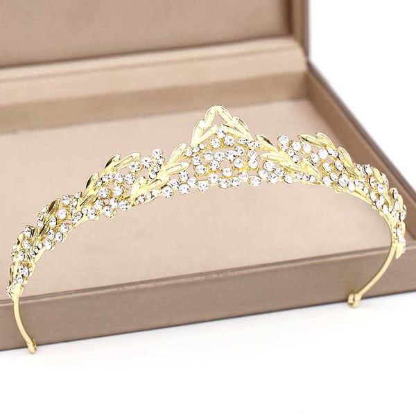 

high fashion silver color crystal crowns tiara royal queen princess pageant bridal bride wedding party diadem hair ornaments, Golden;silver