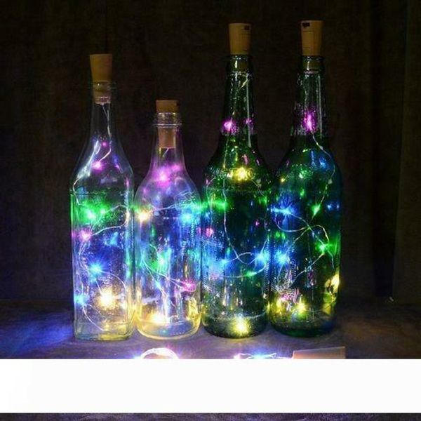 

2m 20 led mini bottle ser lamp string fairy light colorful light bar decor