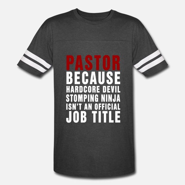 

pastor hardcore devil stomping ninja funny t shirt men character 100% cotton round neck pattern fit building summer formal shirt