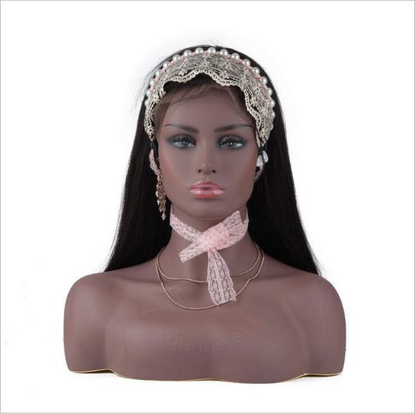 

bust hair realistic black sale earrings mannequin hat manequin display african jewelry female scarf body head for wig opylo cissors, White