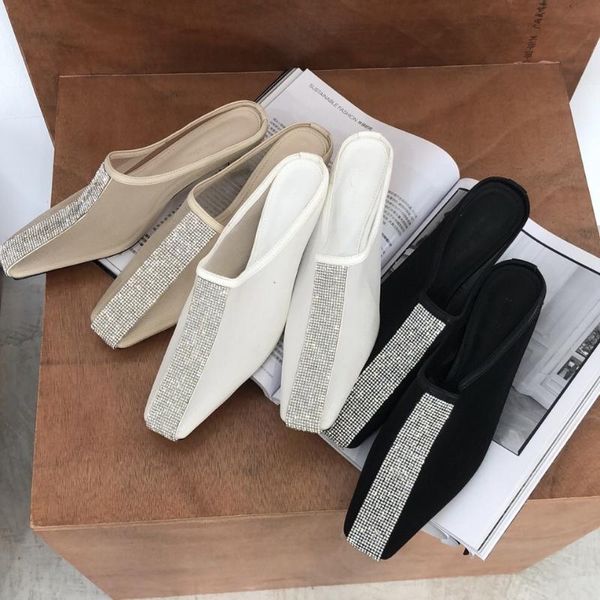 

slippers 2021 korean-style shallow mouth square mesh lace water brick all-match fashion small heel slipper summer roman, Black