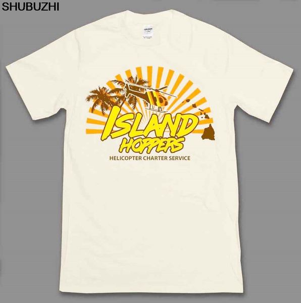 

island hoppers magnum pi inspired mens t-shirt tee 80's tv show shubuzhi new trendy men logo shirts