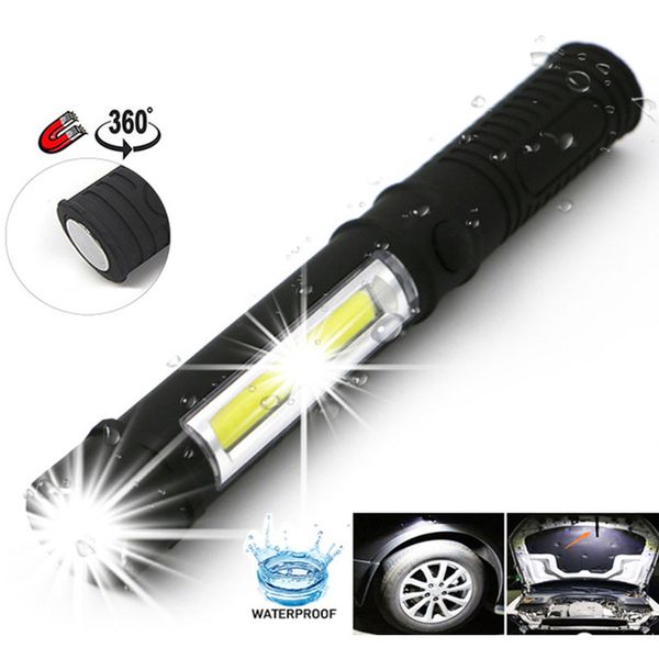

cob led work light camping lights hiking portable super bright warning lamp abs plastic