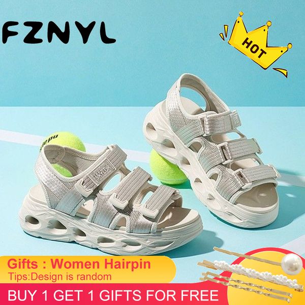 

fznyl лето женщины платформы сандалии моды пряжки дизайн белый 5см увеличение сандалии толстая подошва casual платформы обувь женский, Black