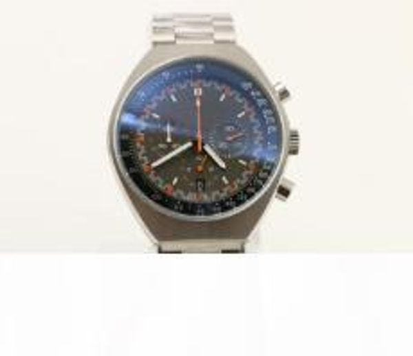 

moon watch 45.5mm mens watches quartz chronograph movement agent luxuriouswatch favorits folding button world famous brand, Slivery;brown