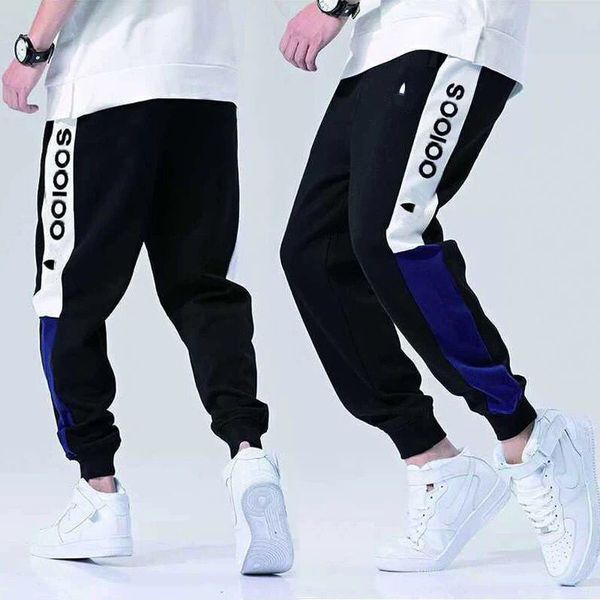 

mens pants with letters printing track pants joggers design men sweatpants drawstring stretchy joggers sport pants, Black