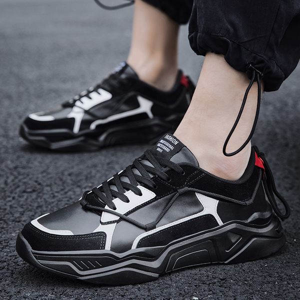 

men sneakers men breathable lightweight running shoes air mesh sports shoes mens comfortable walking jogging casual, Black