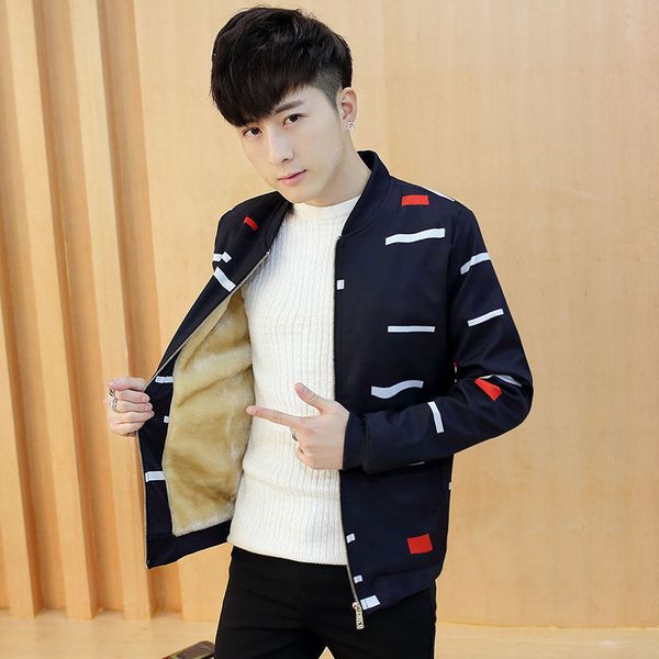 

wholesale autumn and winter men's fashion casual jacket kg-209, Black;brown