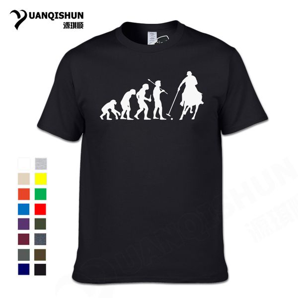 

horse riding motion evolution t-shirt new fashion casual 100% cotton short-sleeve boutique t-shirt design tee