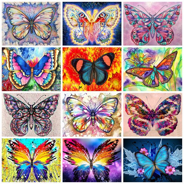 

wall art 5d diy diamond painting butterfly full square rhinestone mosaic diamond embroidery animals cross stitch kit home decor