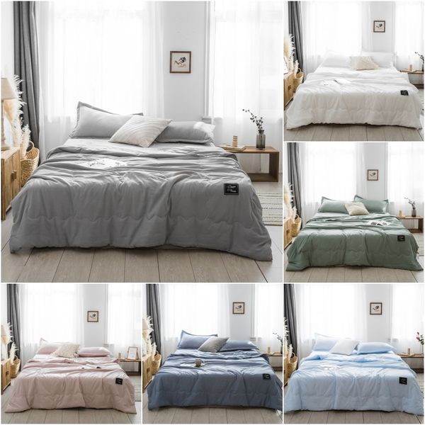 

comforters & sets japan summer quilt blanket for bed grey thin solid color comforter quilted bedspread double king cover bedding