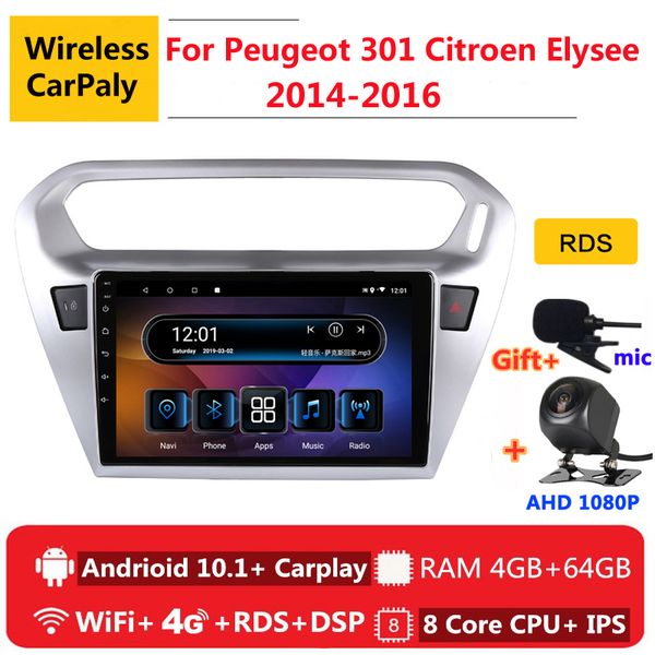 

2 din 8 core android 10 car radio auto stereo for 301 elysee 2014 15 2020 navigation gps dvd multimedia player car dvd