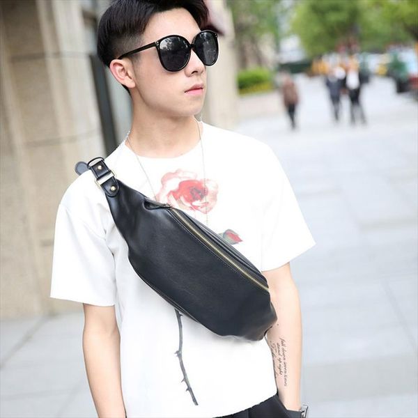 

ccrxrq waist bag for women 2019 brand pu leather belt pack fashion fanny pack handy mens belt bag banana crossbody chest bags