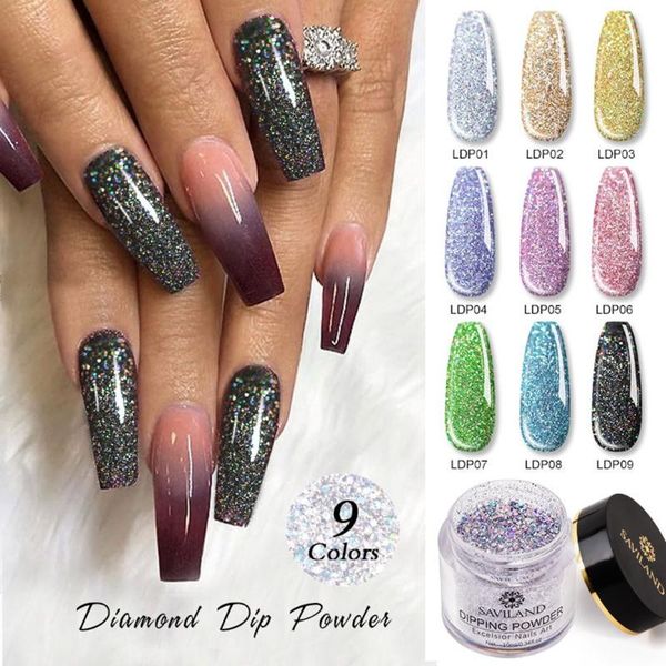 

nail sequins infiltrate powder flash powder to lengthen the nail effect glitter dipping decorations for pigment, Silver;gold