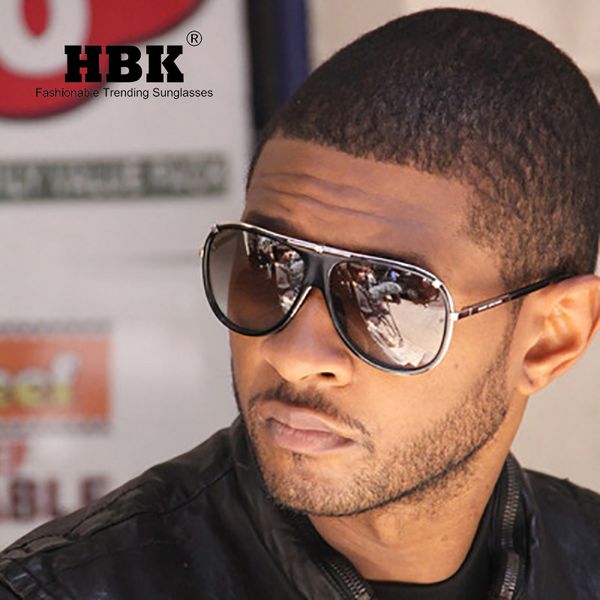 

hbk pilot oversized 2020 new fashion sunglasses men gradient lens clear brand sun glasses for women male case ocolos de sol, White;black