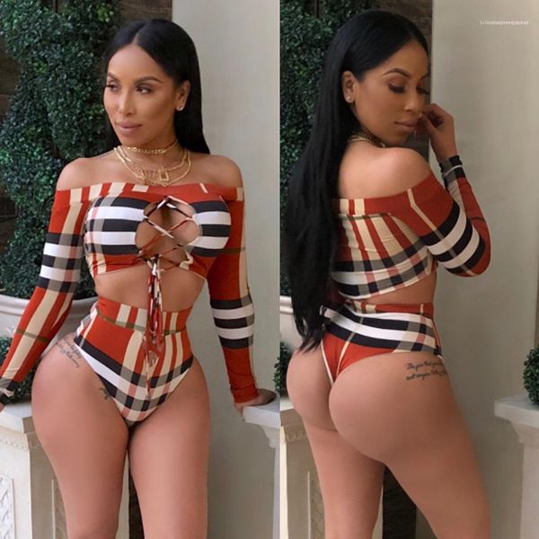 

bathing clothes beach swimwear female clothing summer women 2pcs bikini digital prinred plaid lady, White;black