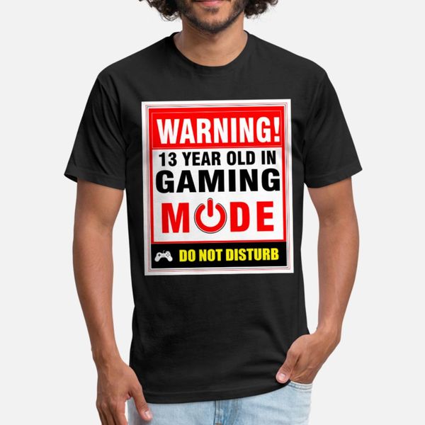 

13th birthday gamer boys girls pc gaming t shirt men knitted short sleeve s-xxxl letters gift funny spring autumn standard shirt