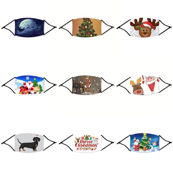 

designer christmas mask fashion anti dust face christmas mask black lives matter cotton for cycling cotton flag washable reusable cloth#21