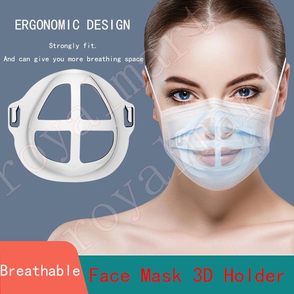 

2 styles 3d disposable mask bracket lipstick protection stand mask inner support for breathe y face masks holder tool accessory