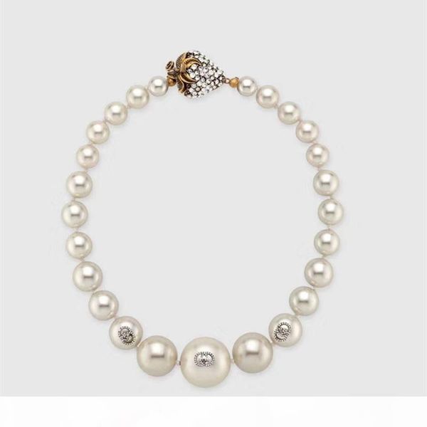 

new fashion women necklace gold plated strawberry pearl necklace for girls women for party wedding nice gift, Silver