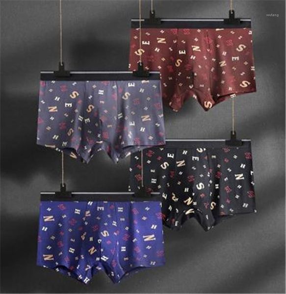 

боксеры everyday письмо печати дышащий хлопок трусы 2020 мода stretch мужчины белье плюс размер мужчины трусы designer, Black;white