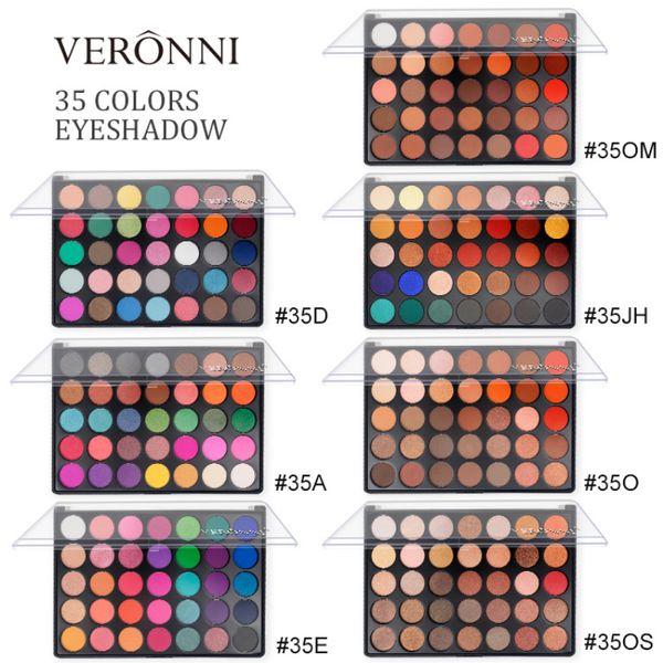 

veronni 35 color high gloss pearlescent eyeshadow palette matte eyeshadow beauty makeup tool cosmetics tslm1