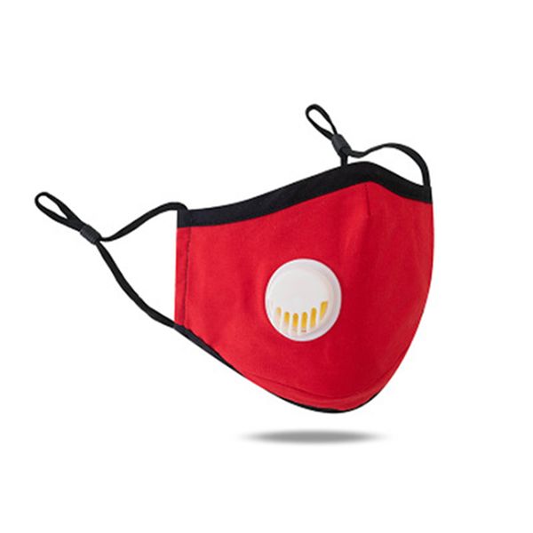 

7 color pm2.5 mask with white breathing valve can put filter cotton face masks summer sun proof mask designer masks iia443