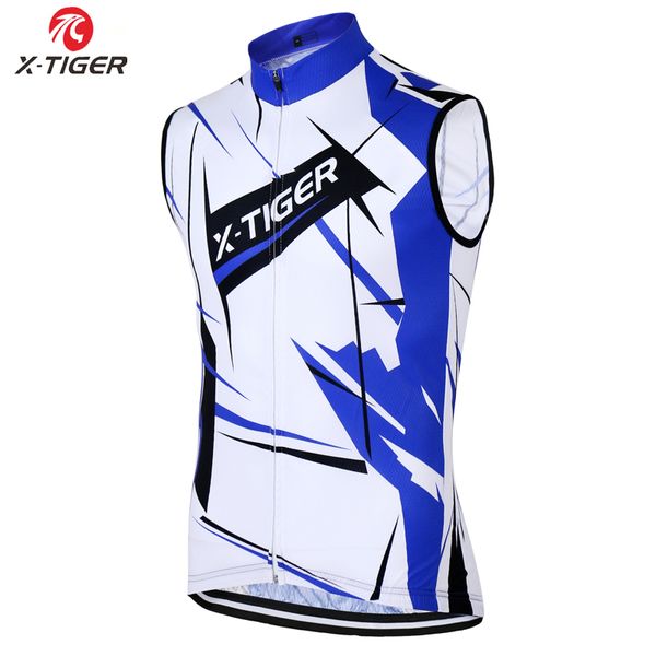 

x-tiger 2020 sleeveless bike clothes sportwear pro cycling jerseys summer mtb bicycle jerseys clothing, Black;red