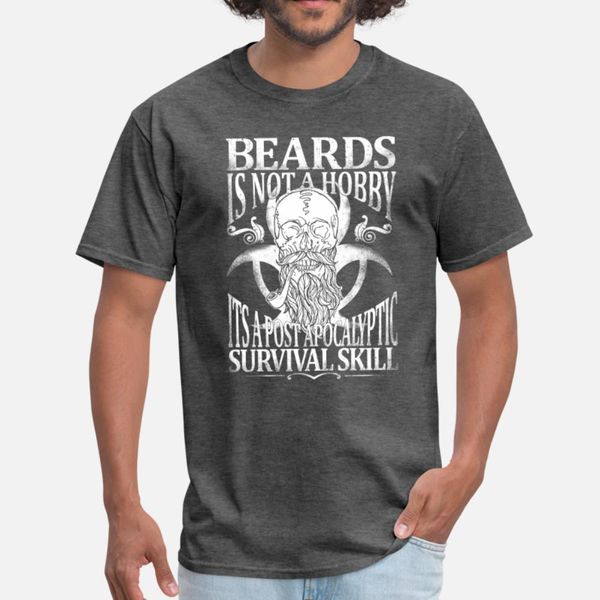 

beard beards is a post apocalyptic t shirt men designing short sleeve crew neck male famous humor spring autumn pictures shirt